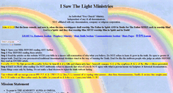 Desktop Screenshot of isawthelightministries.com